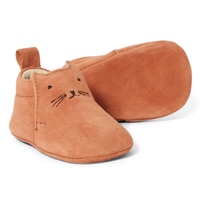 Leather Cat Booties | Camel- Product image n°2