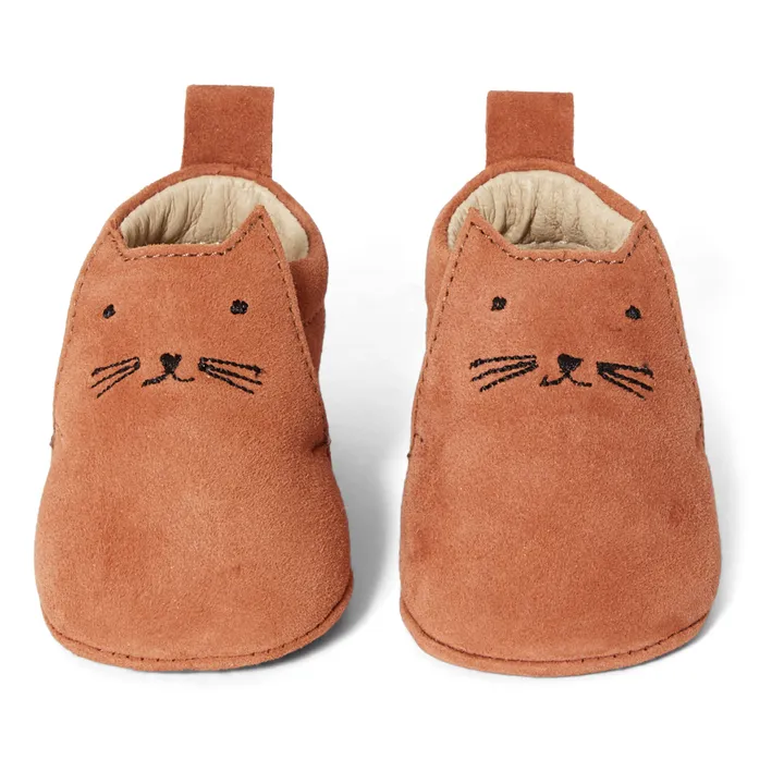 Leather Cat Booties | Camel- Product image n°3