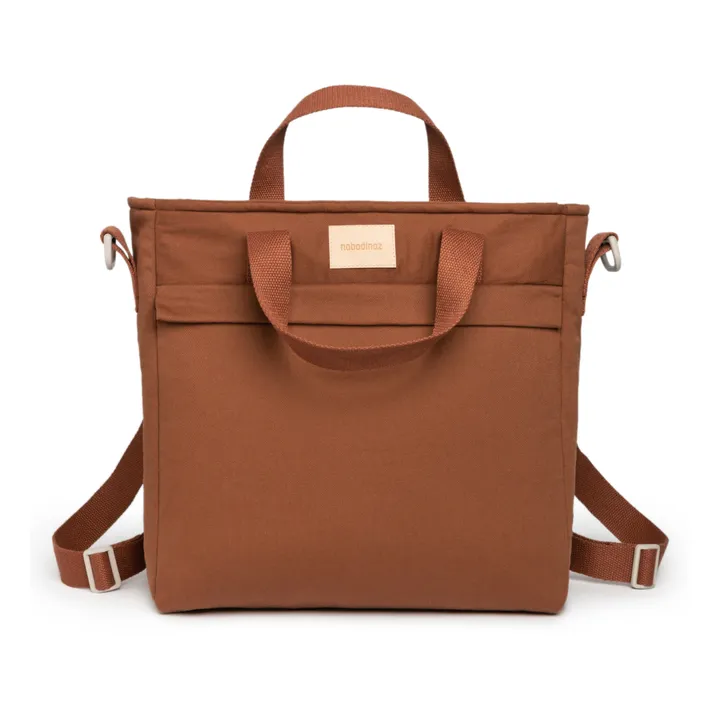 Nobodinoz Sac à dos à langer Baby on the go Argile Smallable