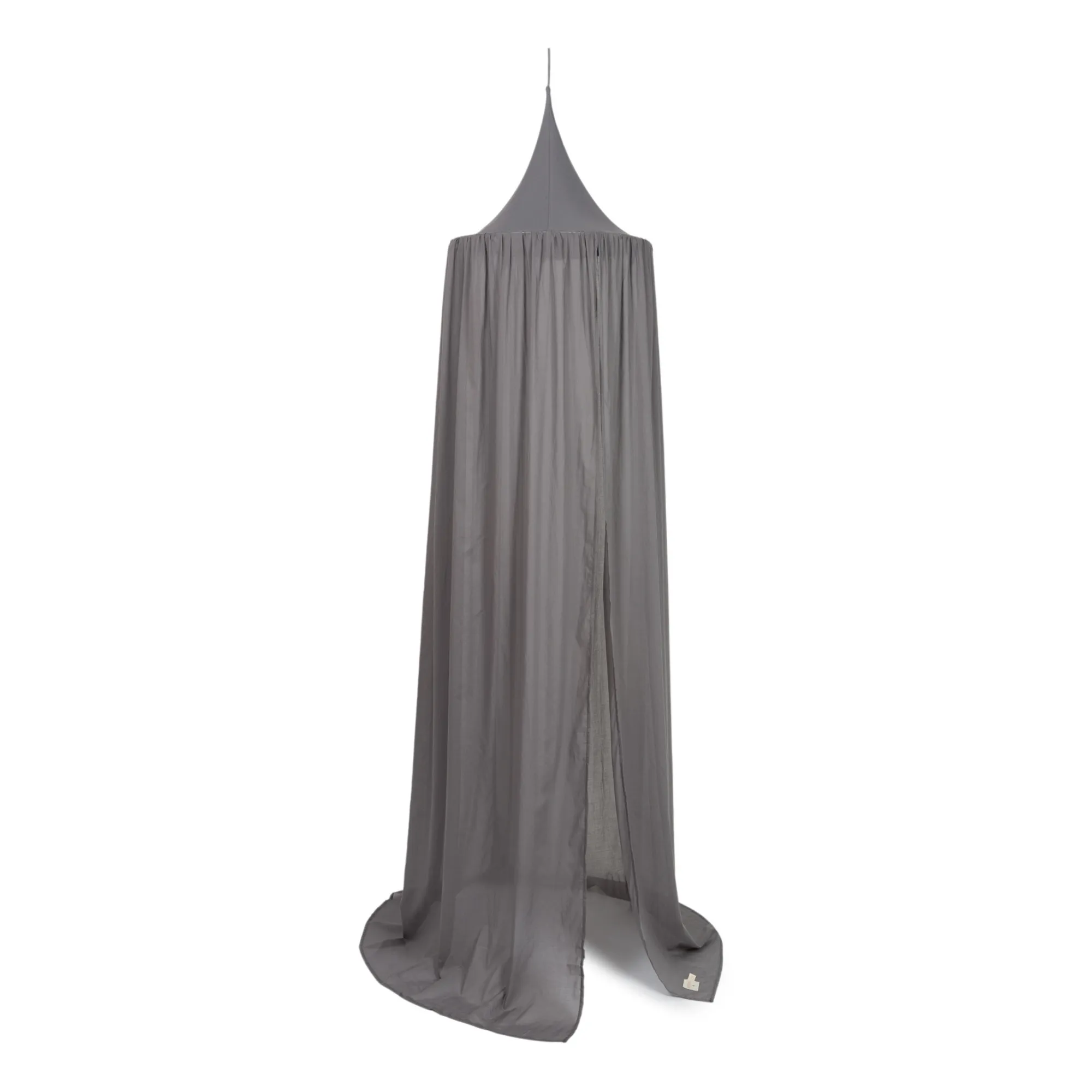 Nobodinoz Grey Vera Organic Cotton Bed Canopy