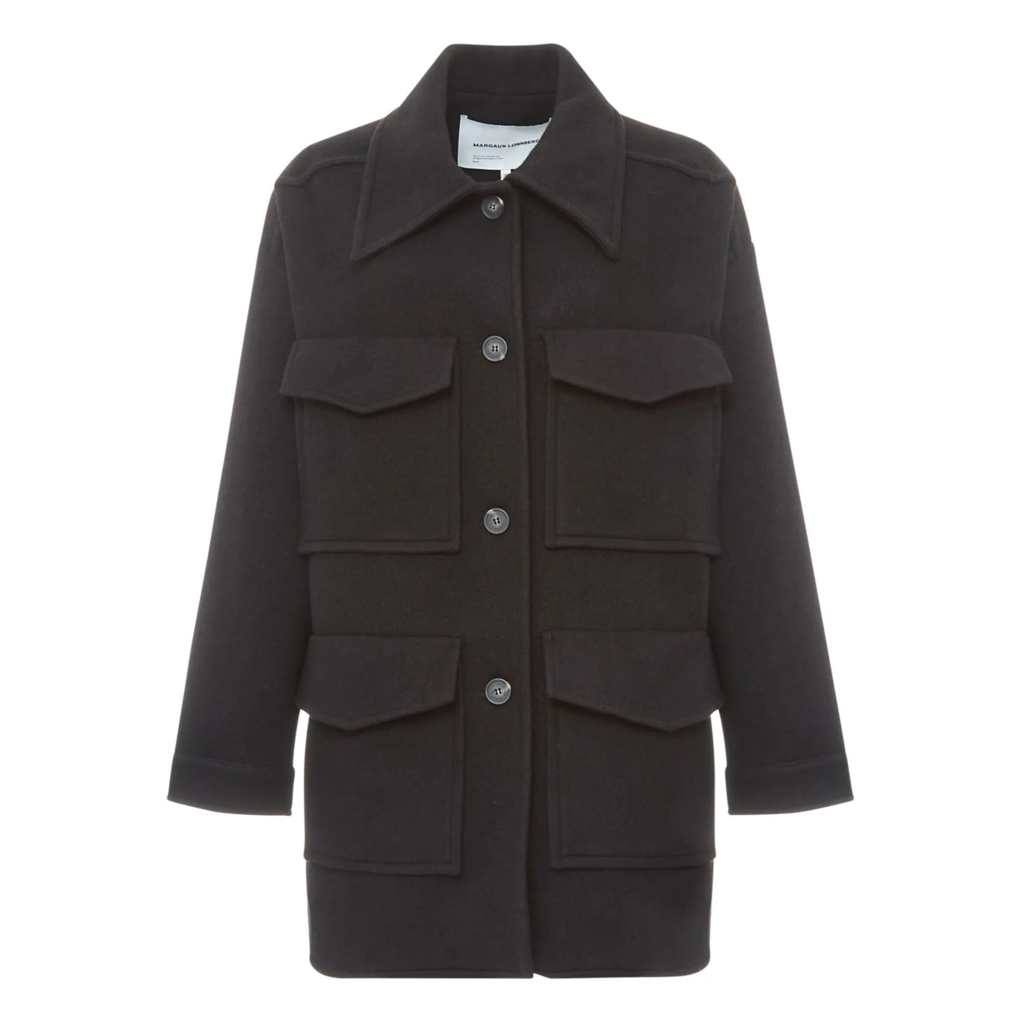 Margaux Lonnberg Black Josh Wool Coat