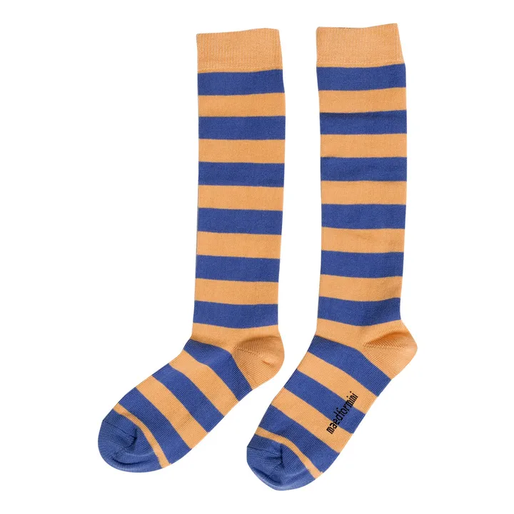 Striped Organic Cotton Socks | Orange- Product image n°0