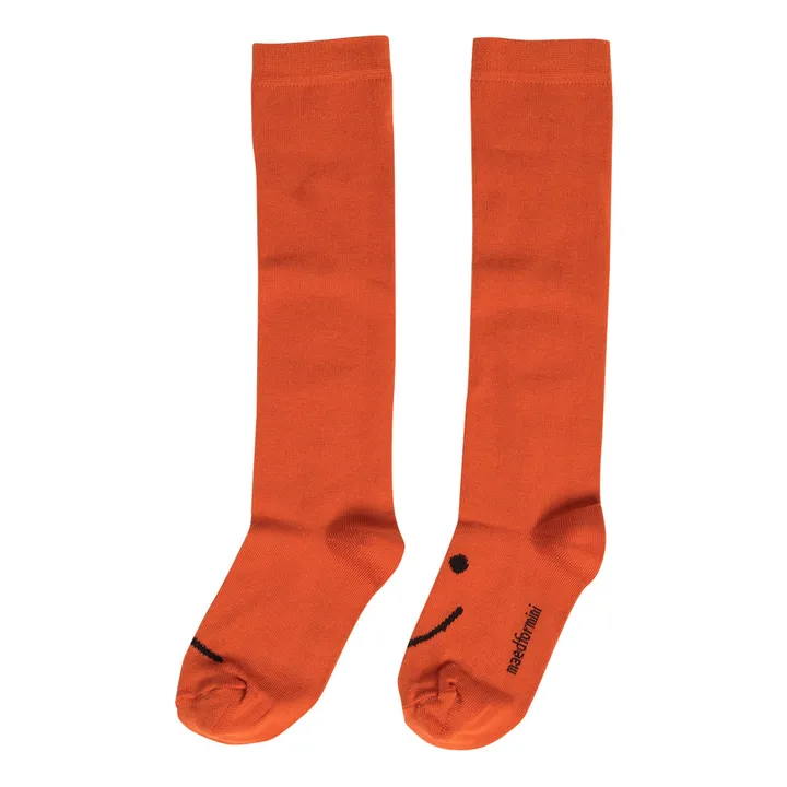 Happy Hedgehog Organic Cotton Socks | Red- Product image n°0