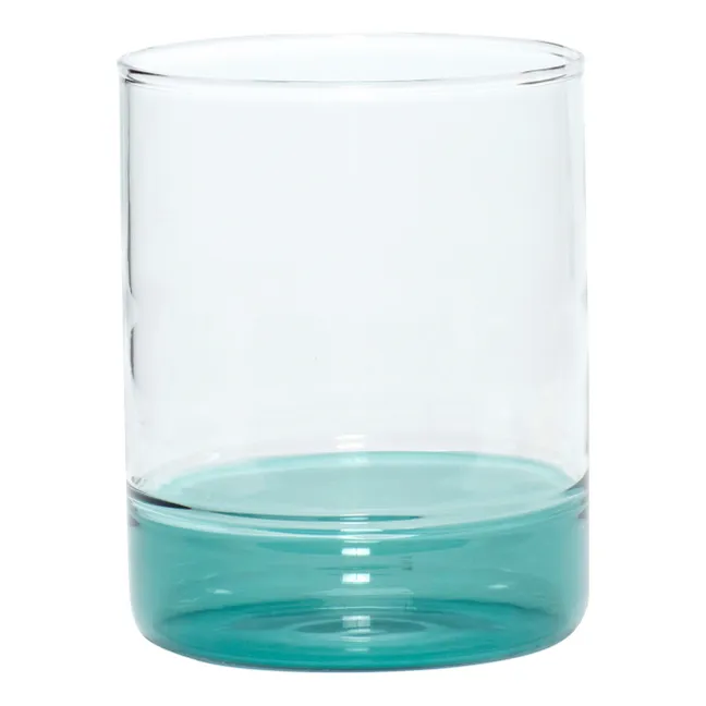 Bicchiere bicolore | Verde acqua