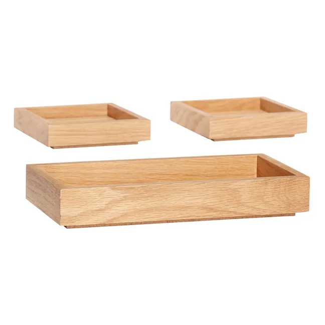 Scatola portaoggetti in quercia FSC | Quercia