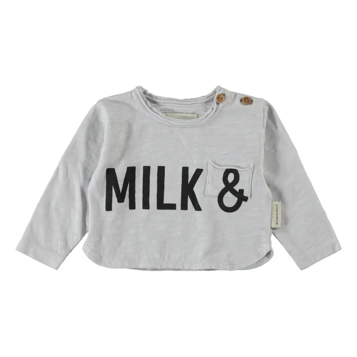T-shirt Milk Coton Bio | Gris- Image produit n°0