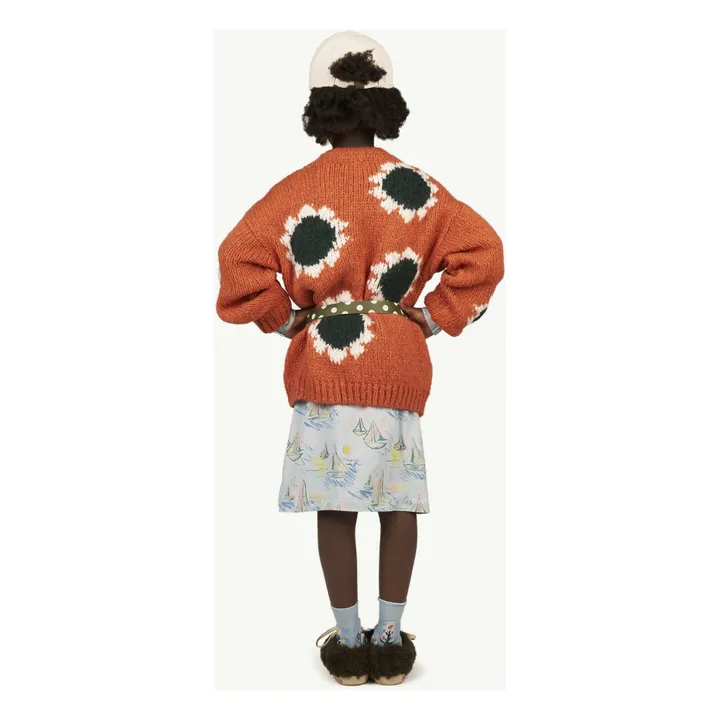Pullover Mohair und Wolle Flowers Bull | Rostfarben- Produktbild Nr. 2