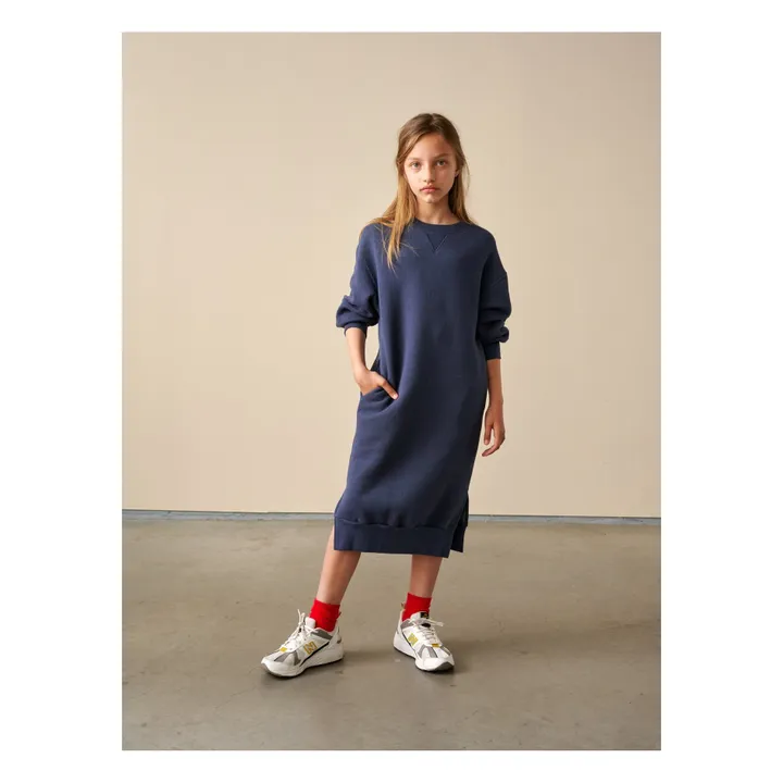 Fada Sweatshirt Dress | Navy blue- Product image n°3