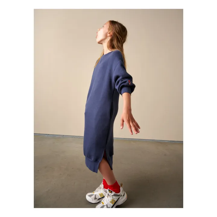 Fada Sweatshirt Dress | Navy blue- Product image n°4