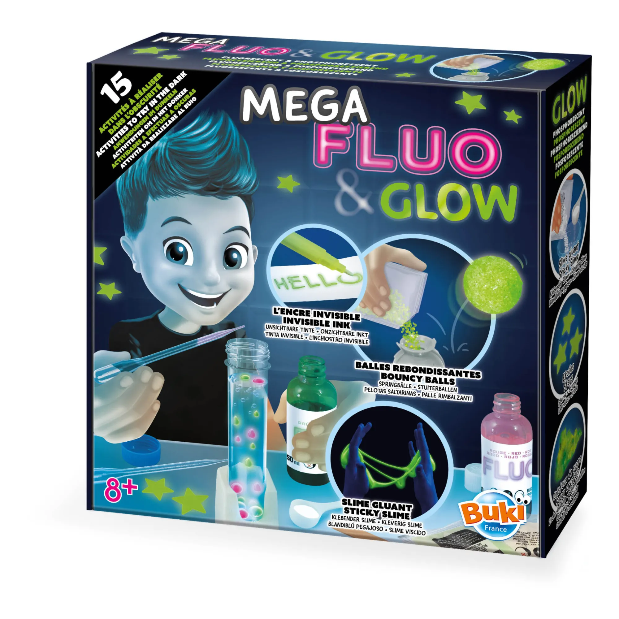 Buki Multicoloured Mega Fluoro & Glow Set