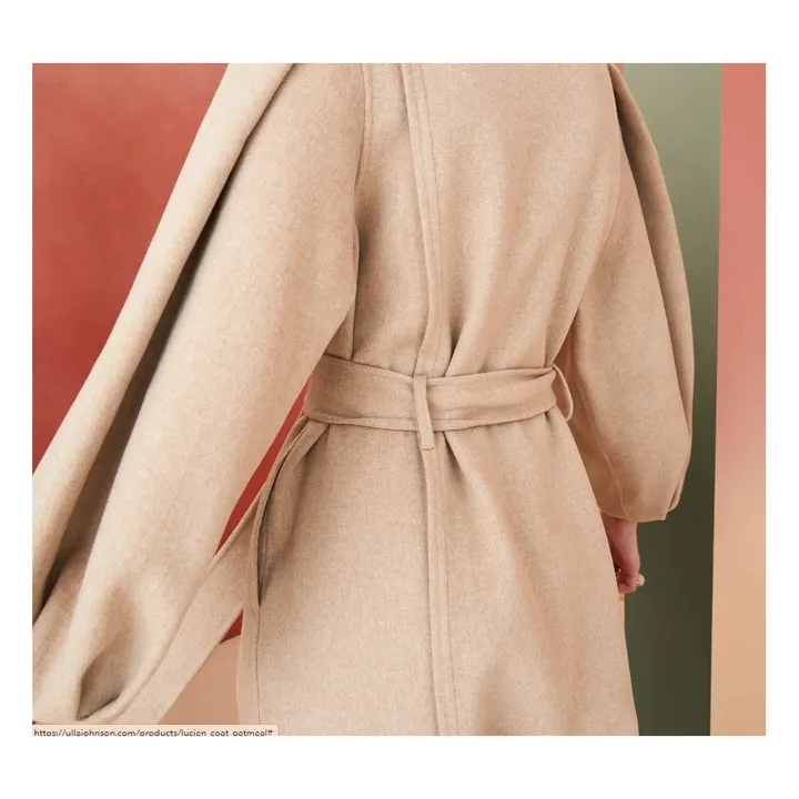 Abrigo de lana de doble cara Lucien | Beige- Imagen del producto n°2