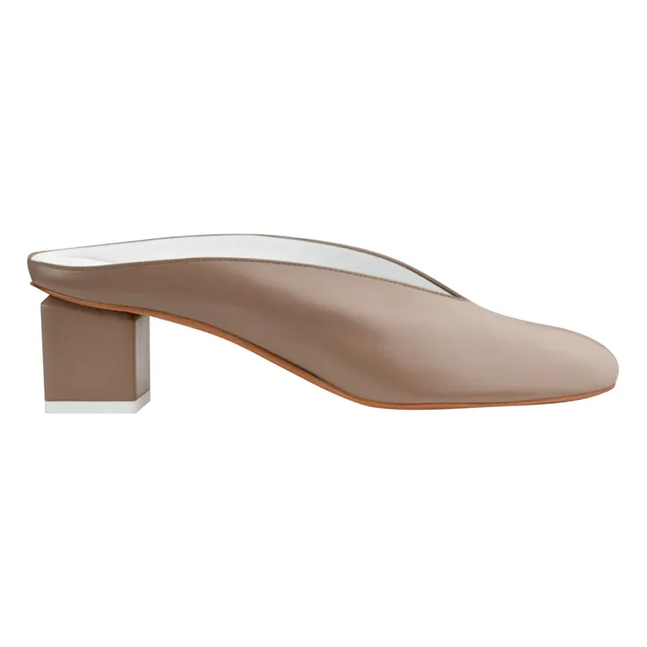 Mildred Mules | Taupe brown- Product image n°0