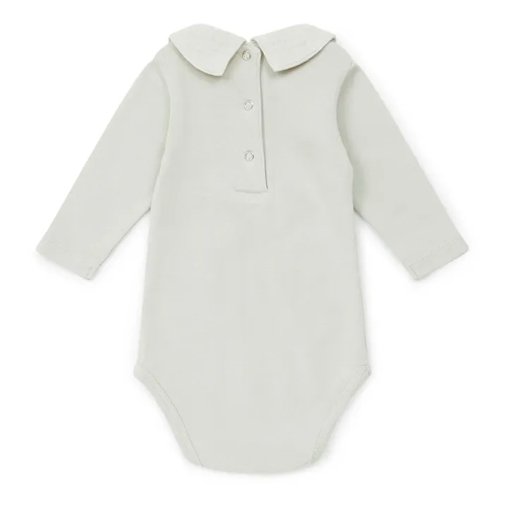 Mail Organic Cotton Collar Babygrow | Light grey- Product image n°2