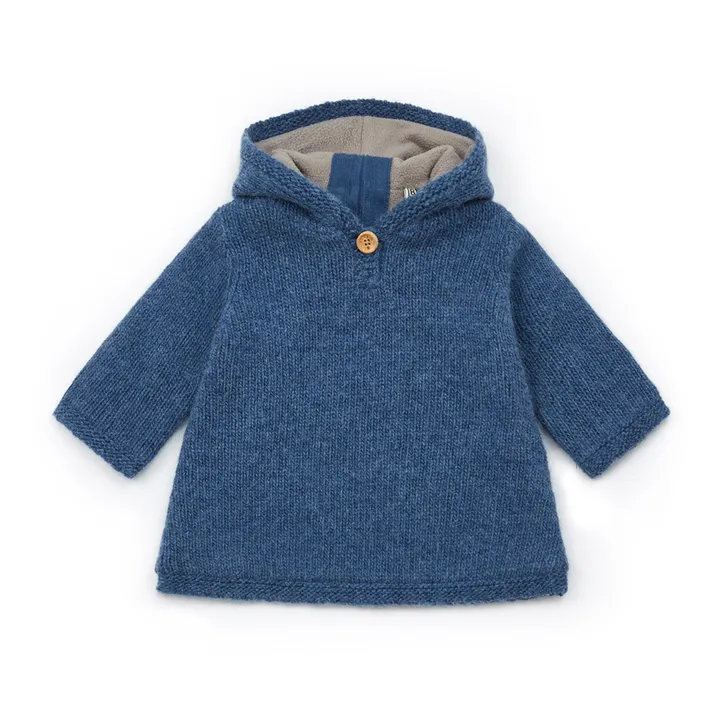 Abrigo de lana merina y alpaca Mamouth | Azul Marino- Imagen del producto n°0