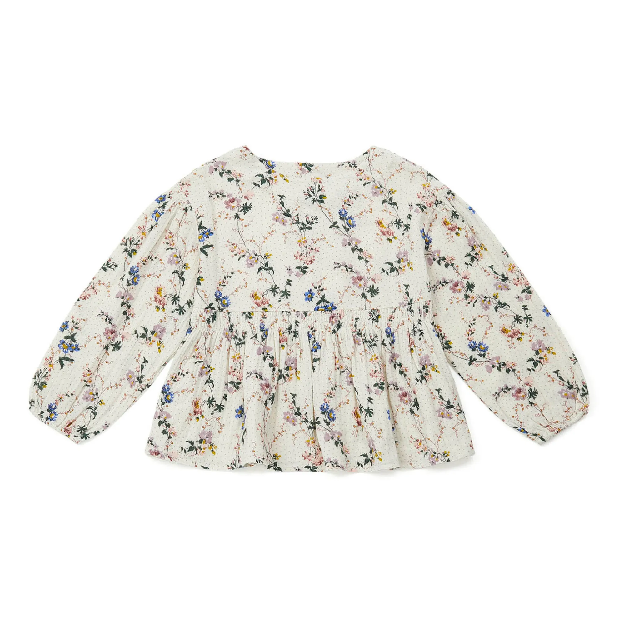 Bonton Ecru Diwali Cotton Muslin Blouse