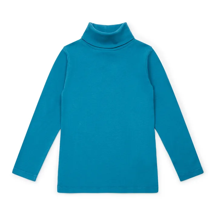 Bajo suéter de algodón orgánico Titou | Azul Pato- Imagen del producto n°0