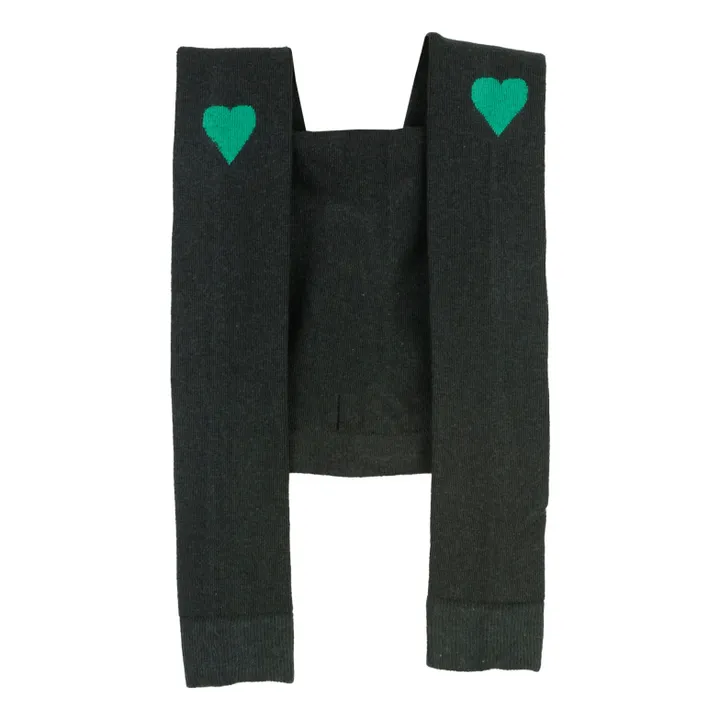 Leggings Corazones | Verde Oscuro- Imagen del producto n°1