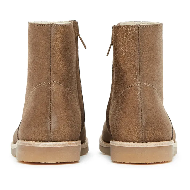 Pauline Leather Boots | Camel