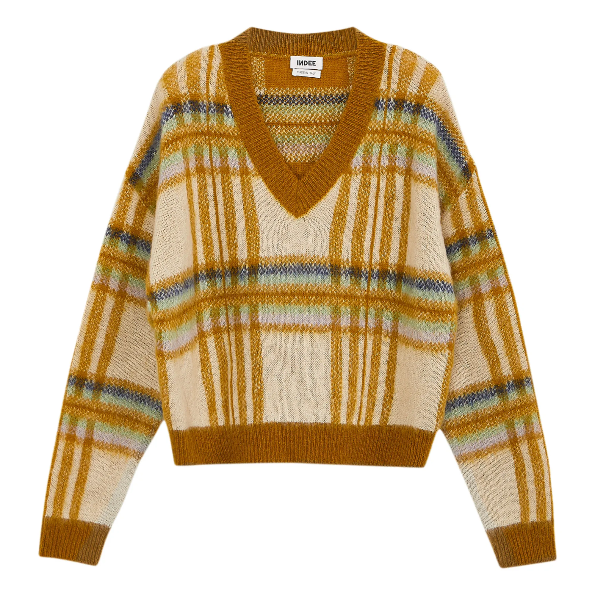 Indee Yellow Kilt Mohair Jumper