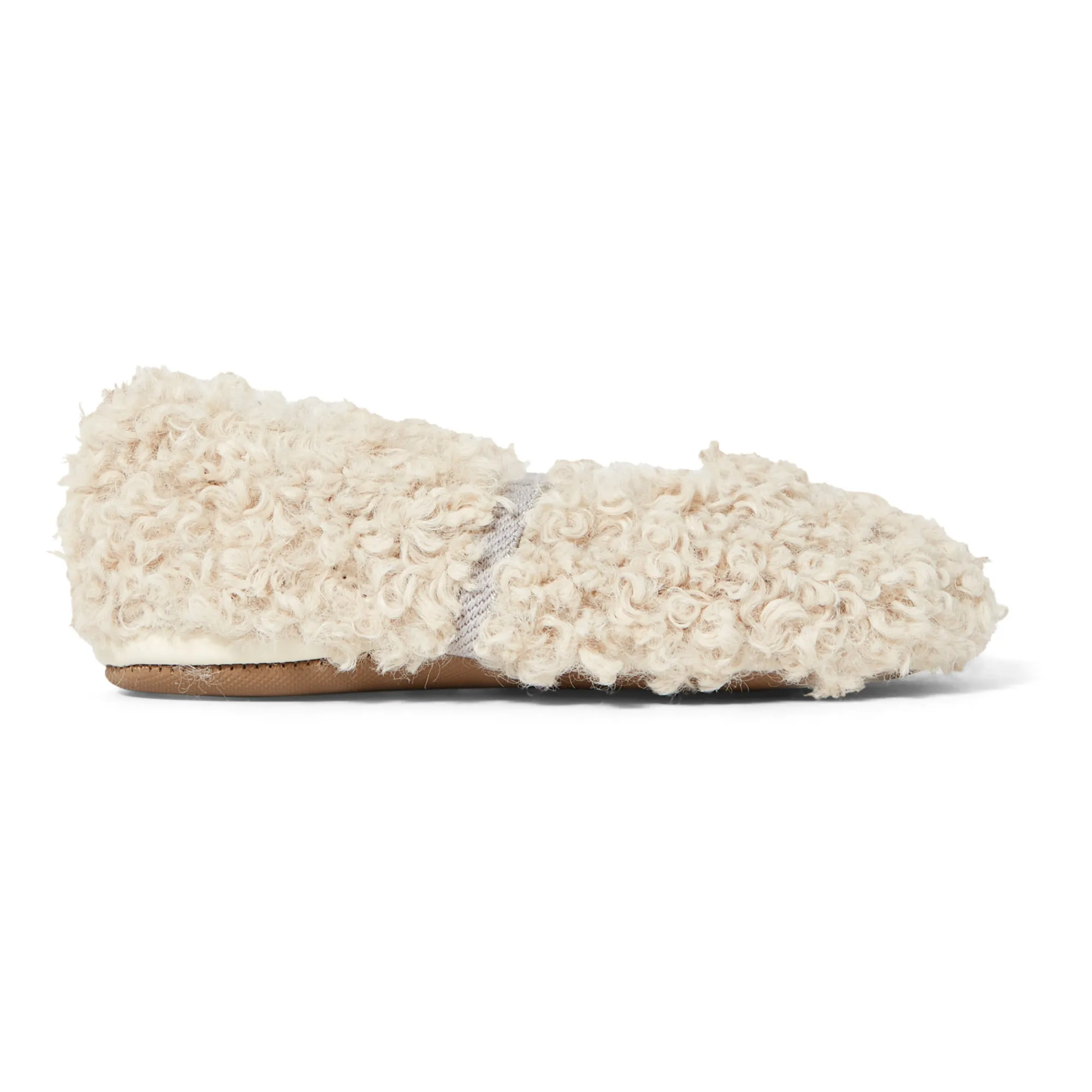 Pèpè Beige Faux-Fur Slippers