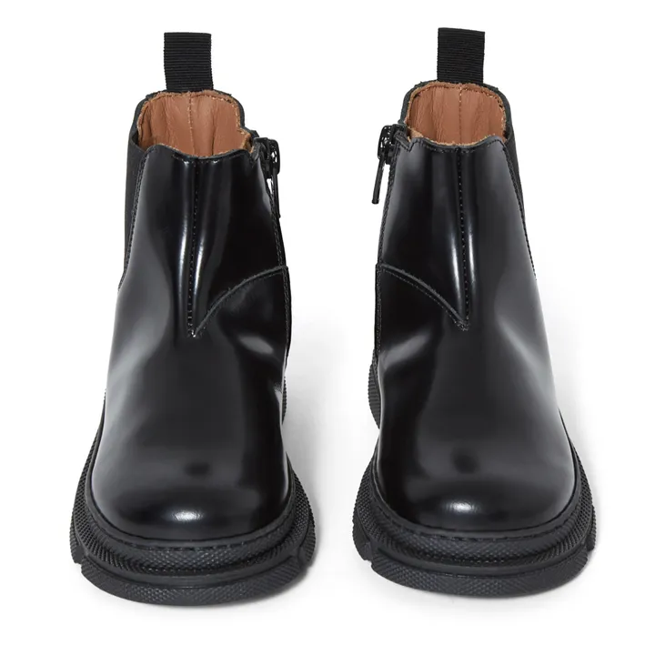 Stivali con zip, suola, modello: Chunky | Nero- Immagine del prodotto n°3