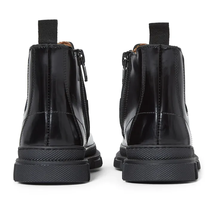 Stivali con zip, suola, modello: Chunky | Nero- Immagine del prodotto n°4