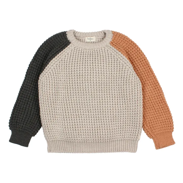 Three-Colour Jumper | Cream- Product image n°0