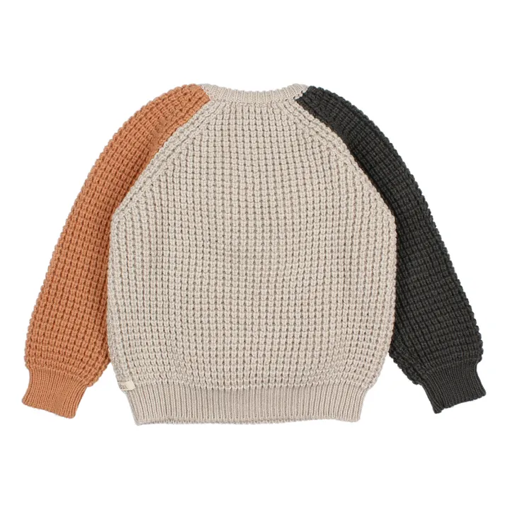 Three-Colour Jumper | Cream- Product image n°3