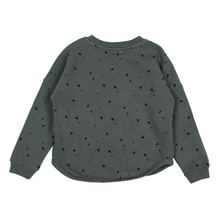Sweatshirt aus Bio-Baumwolle Terrazzo | Graublau- Produktbild Nr. 1