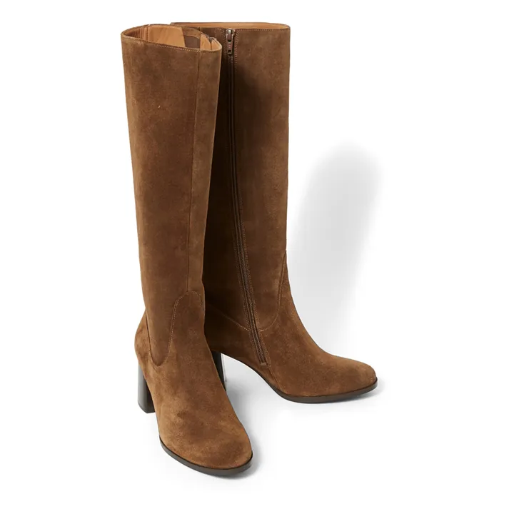 Gemma Suede Boots | Camel- Product image n°1