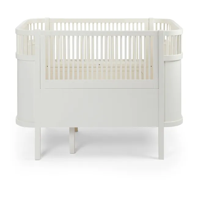 Cama evolutiva de madera de abedul 70x110 cm | Blanco