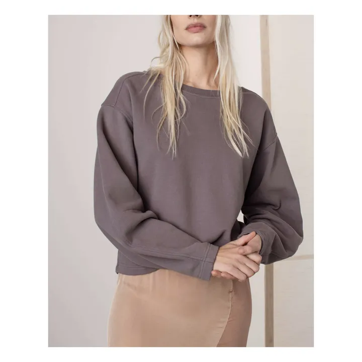 Garo Organic Cotton Sweatshirt | Grey- Product image n°1