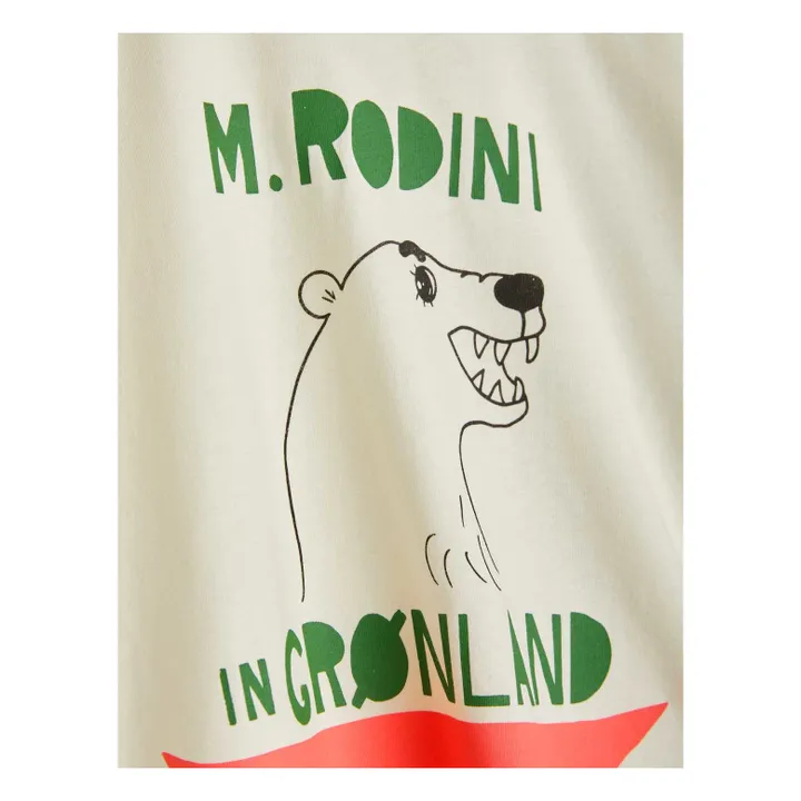 T-Shirt, motivo: orso polare, in cotone bio | Bianco- Immagine del prodotto n°2