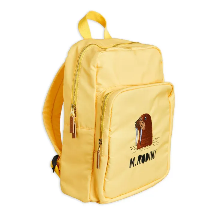 Recycled Polyester Backpack | Yellow- Product image n°0