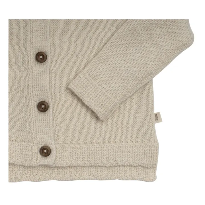 Cárdigan de lana de alpaca Kobenhavn | Crudo- Imagen del producto n°4