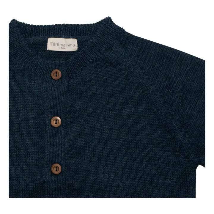 Cárdigan de lana de alpaca Kobenhavn | Azul- Imagen del producto n°3