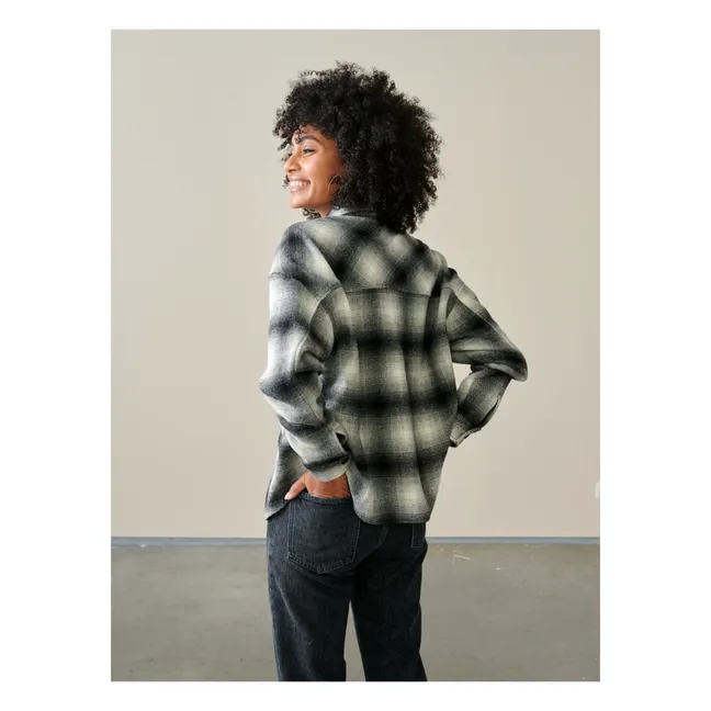 Sobrecamisa de lana Link - Colección Mujer  | Negro