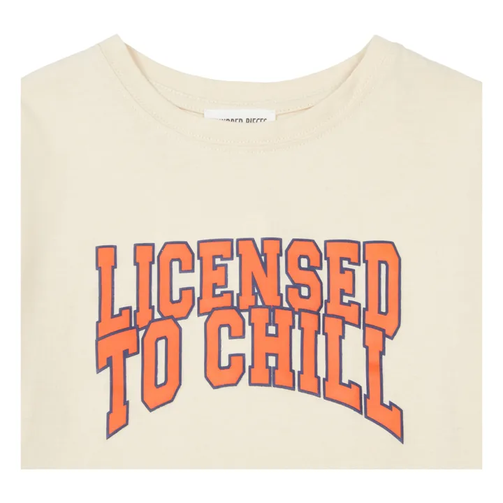 Licensed To Chill Organic Cotton T-shirt  | Mastic- Product image n°3