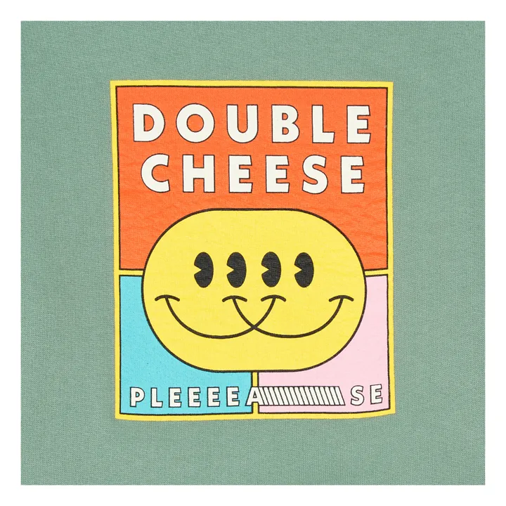 Sweat Coton Bio Double Cheese | Sauge- Image produit n°2