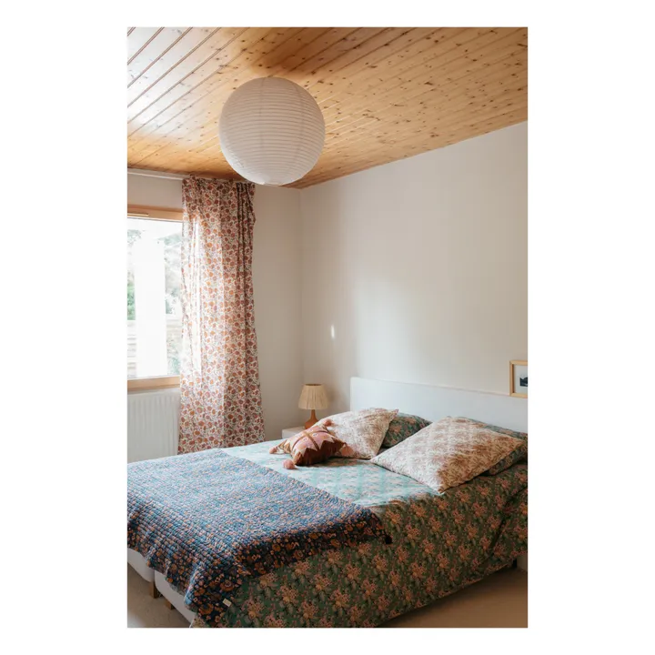 Bettbezug aus Bio-Baumwolle Noemie | Blau- Produktbild Nr. 1