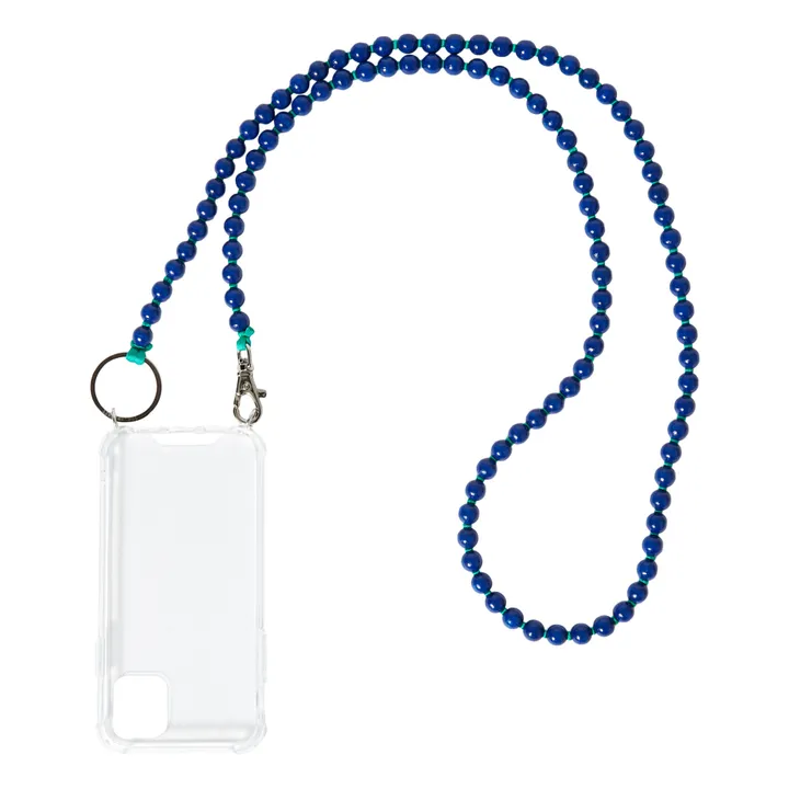Collana con catena, per smartphone | Blu marino- Immagine del prodotto n°0