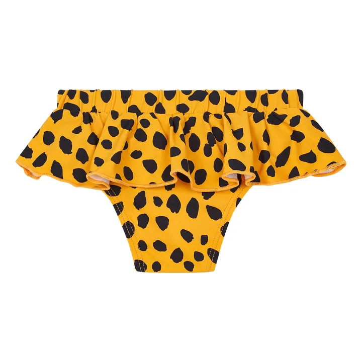 Recylced Nylon Panther Swimming Briefs  | Ochre- Product image n°1
