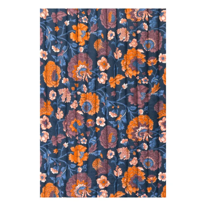 Antoinette Organic Cotton Blanket | Navy blue- Product image n°5