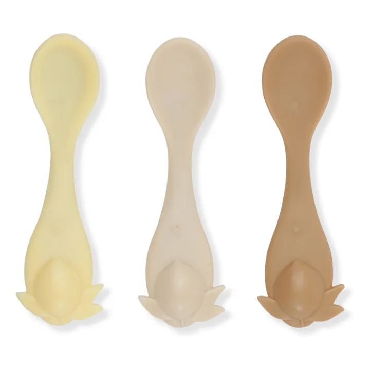Silicone Lemon Spoons - Set of 3 | Nude- Product image n°0