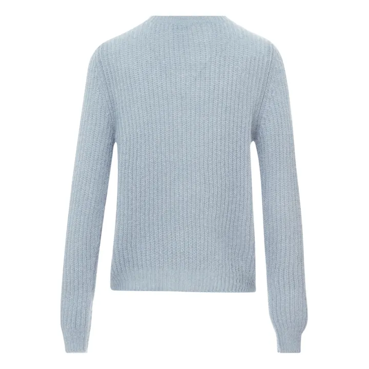 Ona Superkid Mohair and Merino Wool Jumper | Blue- Product image n°4