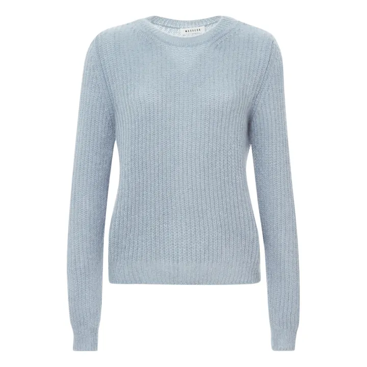 Ona Superkid Mohair and Merino Wool Jumper | Blue- Product image n°0