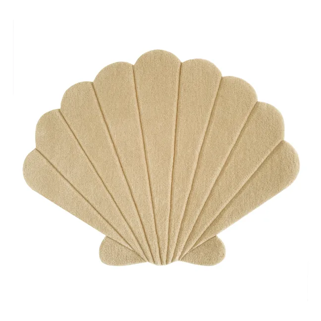 Woollen Shell Rug | Sand