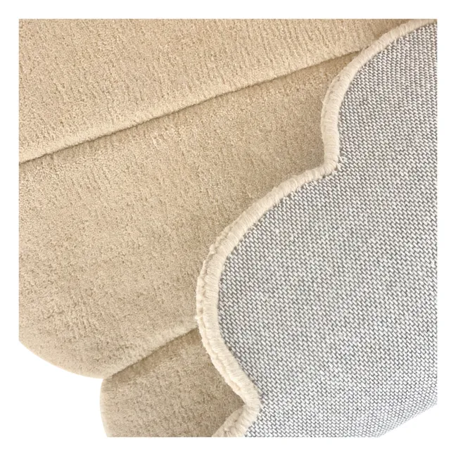 Woollen Shell Rug | Sand