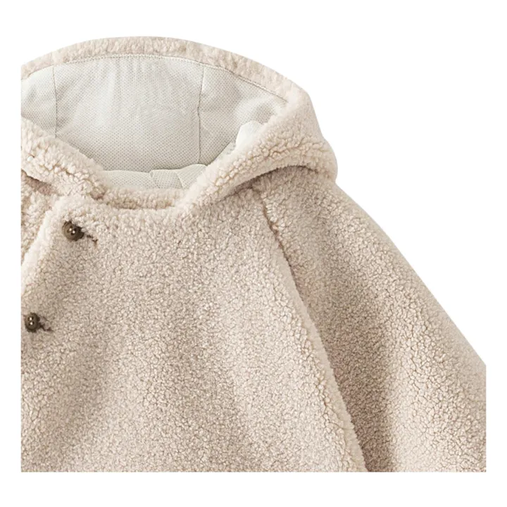 Cappotto in stole pelliccia, modello: Thala | Ecru- Immagine del prodotto n°1