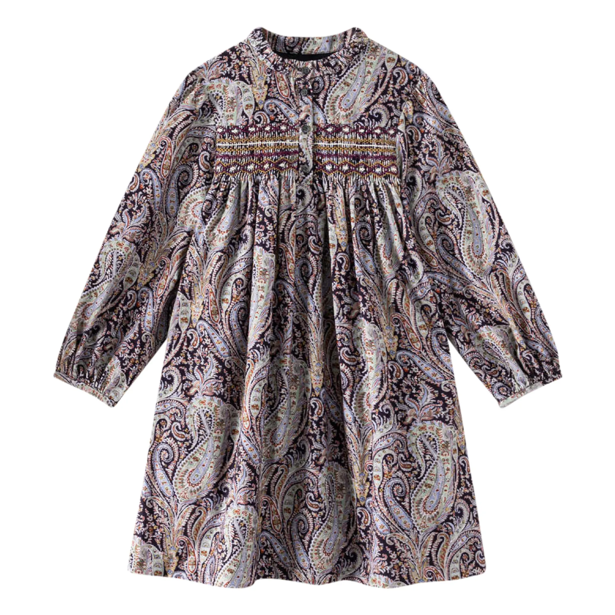 Bonpoint Mauve Tamsin Corduroy Dress